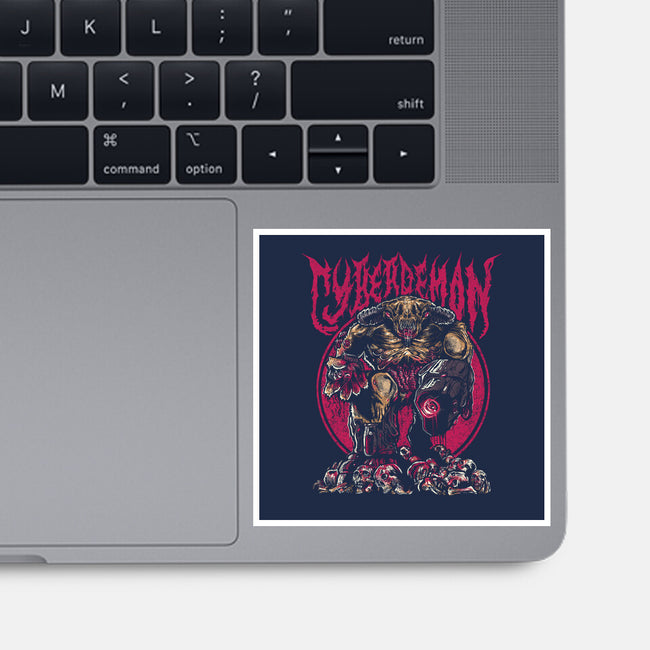 The Cyberdemon-None-Glossy-Sticker-demonigote