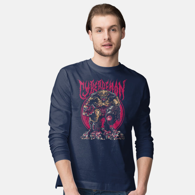 The Cyberdemon-Mens-Long Sleeved-Tee-demonigote