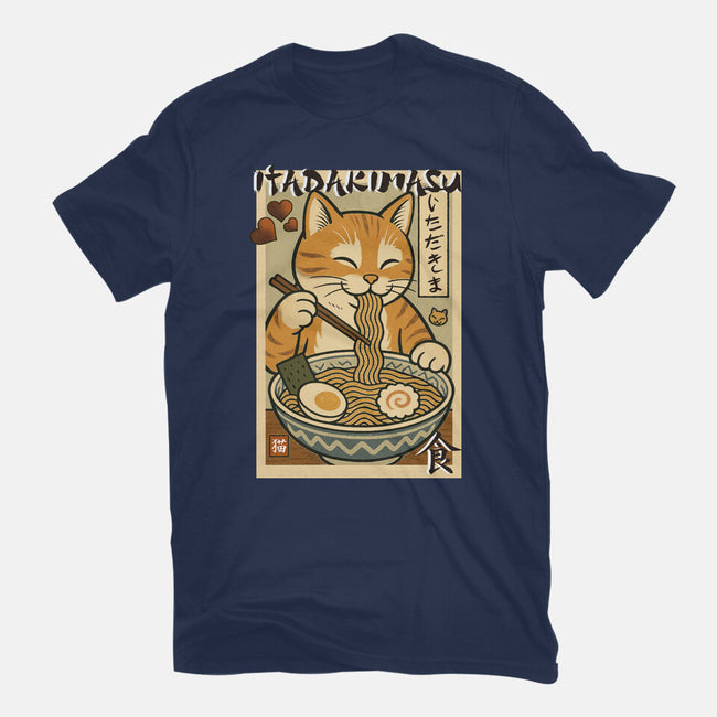 Itadakimasu Cat-Womens-Basic-Tee-fanfabio