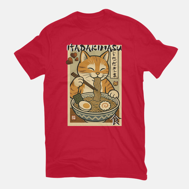 Itadakimasu Cat-Youth-Basic-Tee-fanfabio