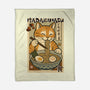 Itadakimasu Cat-None-Fleece-Blanket-fanfabio
