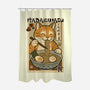 Itadakimasu Cat-None-Polyester-Shower Curtain-fanfabio