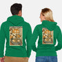Itadakimasu Cat-Unisex-Zip-Up-Sweatshirt-fanfabio