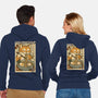 Itadakimasu Cat-Unisex-Zip-Up-Sweatshirt-fanfabio