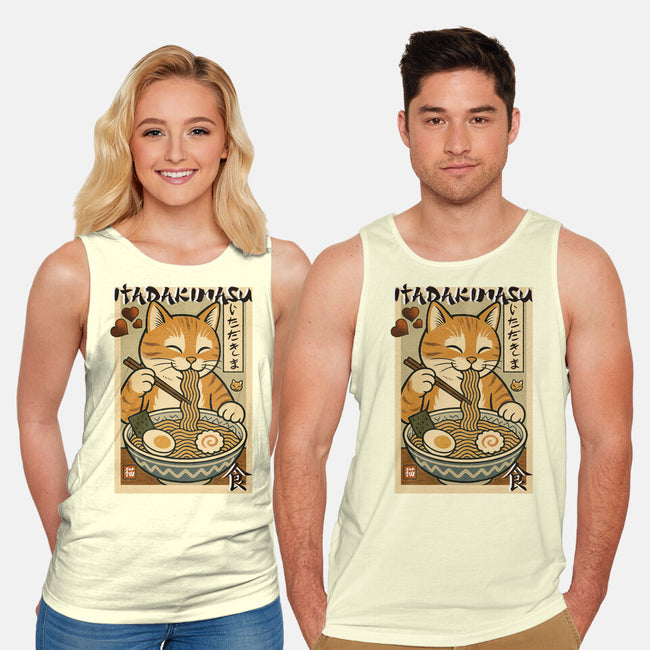 Itadakimasu Cat-Unisex-Basic-Tank-fanfabio