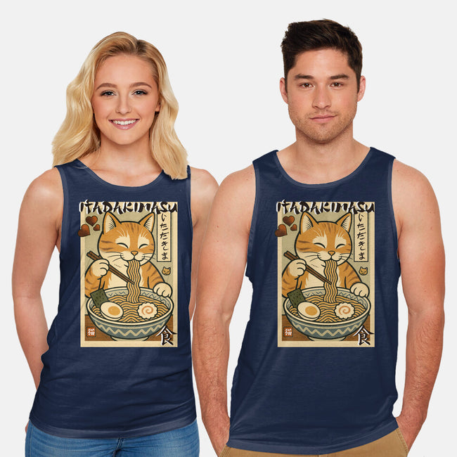 Itadakimasu Cat-Unisex-Basic-Tank-fanfabio