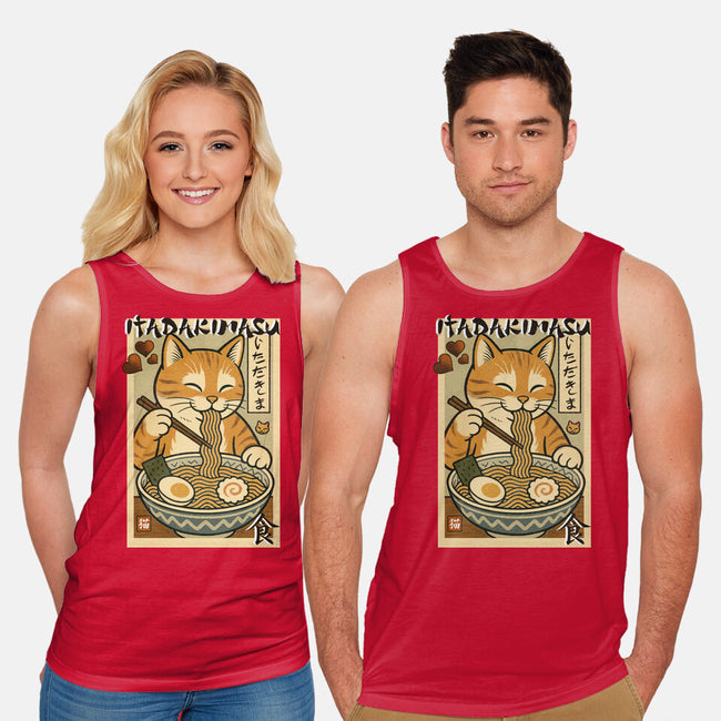 Itadakimasu Cat-Unisex-Basic-Tank-fanfabio