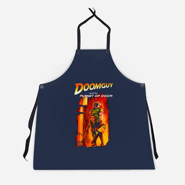 Planet Of Hell-Unisex-Kitchen-Apron-demonigote
