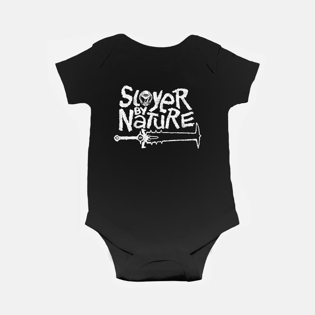 Slayer By Nature-Baby-Basic-Onesie-demonigote