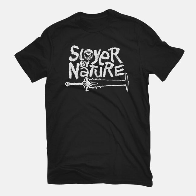 Slayer By Nature-Womens-Fitted-Tee-demonigote
