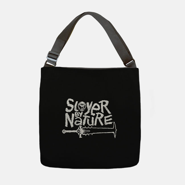 Slayer By Nature-None-Adjustable Tote-Bag-demonigote