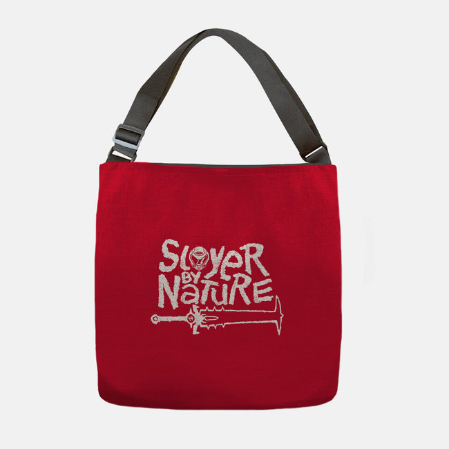 Slayer By Nature-None-Adjustable Tote-Bag-demonigote