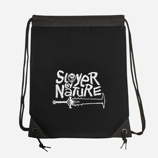 Slayer By Nature-None-Drawstring-Bag-demonigote
