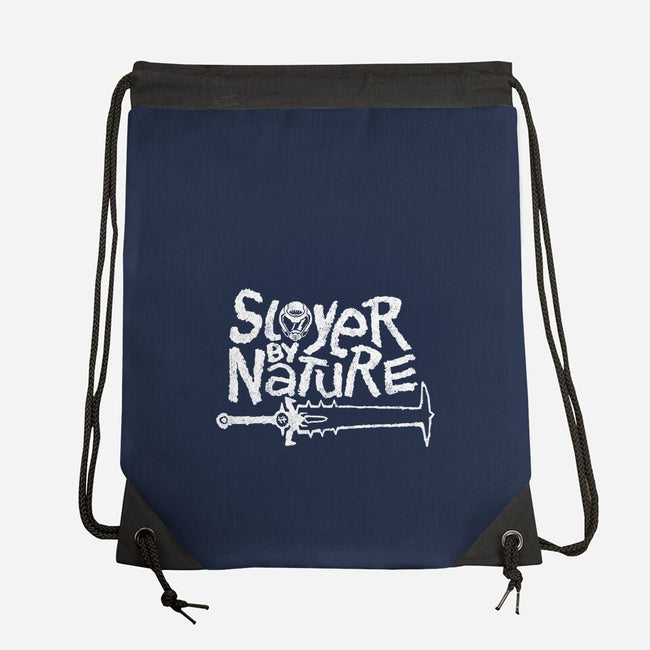 Slayer By Nature-None-Drawstring-Bag-demonigote