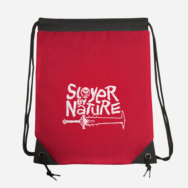 Slayer By Nature-None-Drawstring-Bag-demonigote