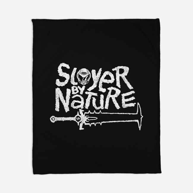 Slayer By Nature-None-Fleece-Blanket-demonigote