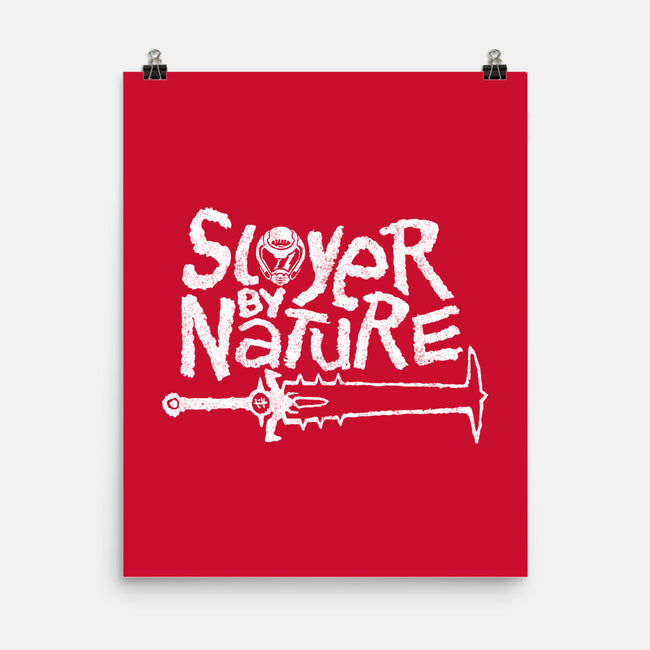 Slayer By Nature-None-Matte-Poster-demonigote