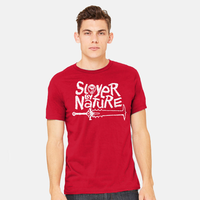 Slayer By Nature-Mens-Heavyweight-Tee-demonigote