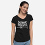 Slayer By Nature-Womens-V-Neck-Tee-demonigote