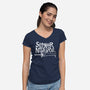 Slayer By Nature-Womens-V-Neck-Tee-demonigote
