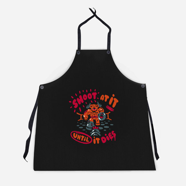 Shoot At It Protip-Unisex-Kitchen-Apron-demonigote