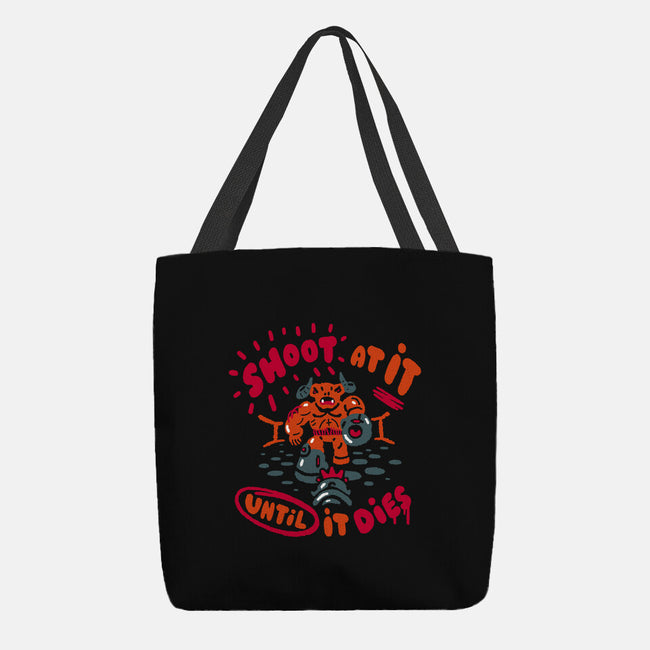 Shoot At It Protip-None-Basic Tote-Bag-demonigote