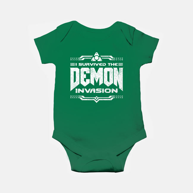 I Survived The Demon Incursion-Baby-Basic-Onesie-demonigote