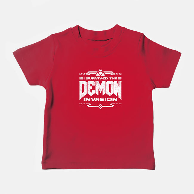 I Survived The Demon Incursion-Baby-Basic-Tee-demonigote