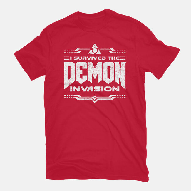 I Survived The Demon Incursion-Womens-Basic-Tee-demonigote