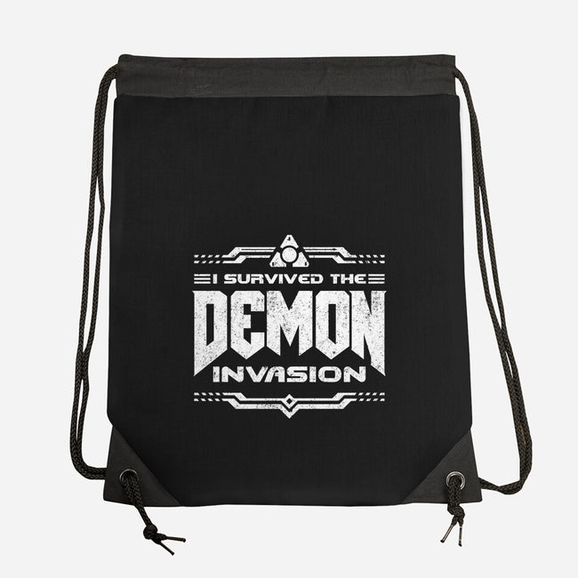 I Survived The Demon Incursion-None-Drawstring-Bag-demonigote