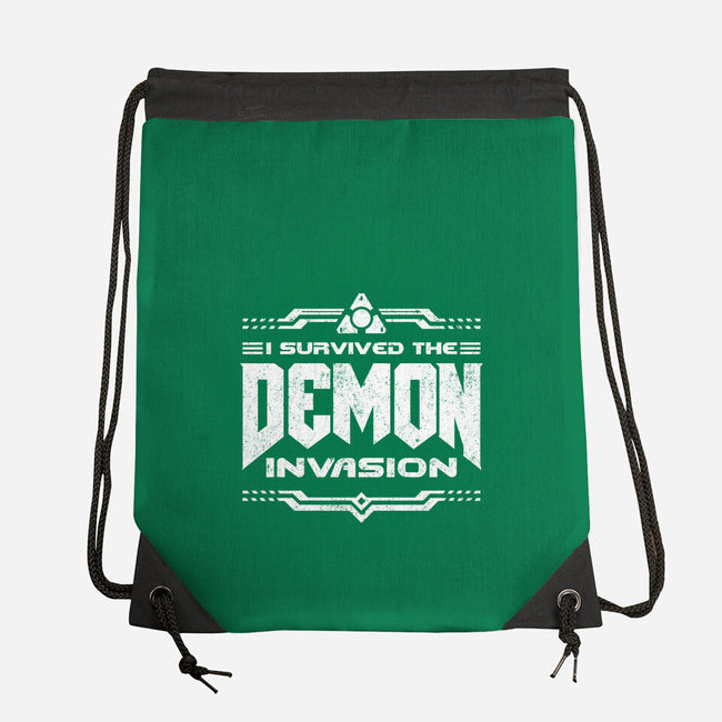I Survived The Demon Incursion-None-Drawstring-Bag-demonigote