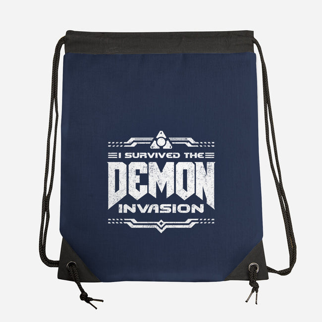 I Survived The Demon Incursion-None-Drawstring-Bag-demonigote