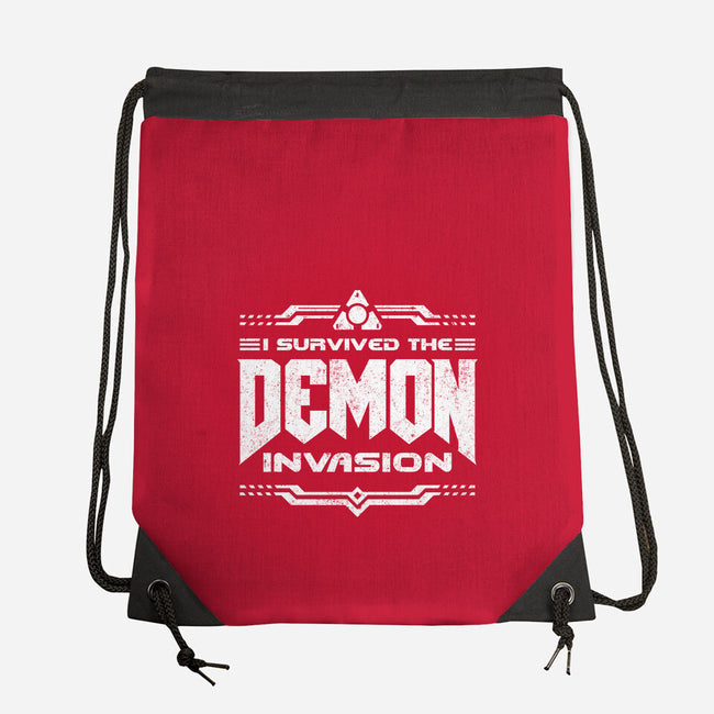 I Survived The Demon Incursion-None-Drawstring-Bag-demonigote