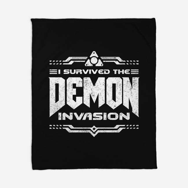I Survived The Demon Incursion-None-Fleece-Blanket-demonigote