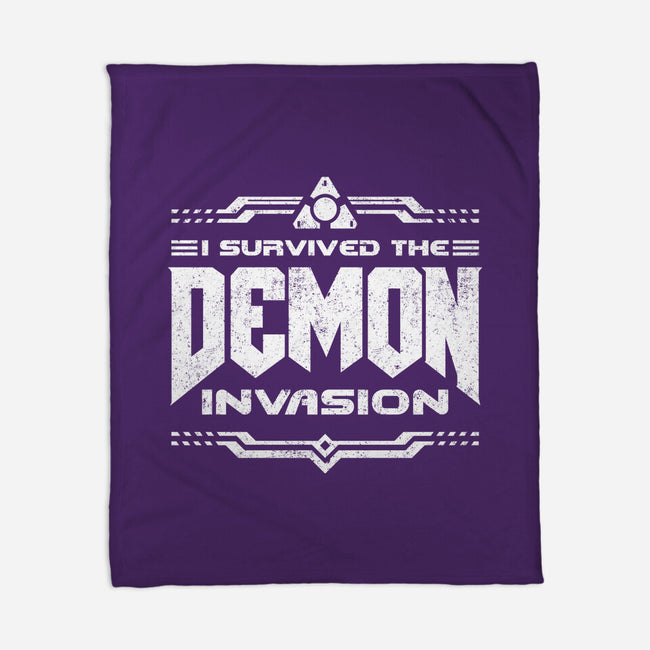 I Survived The Demon Incursion-None-Fleece-Blanket-demonigote