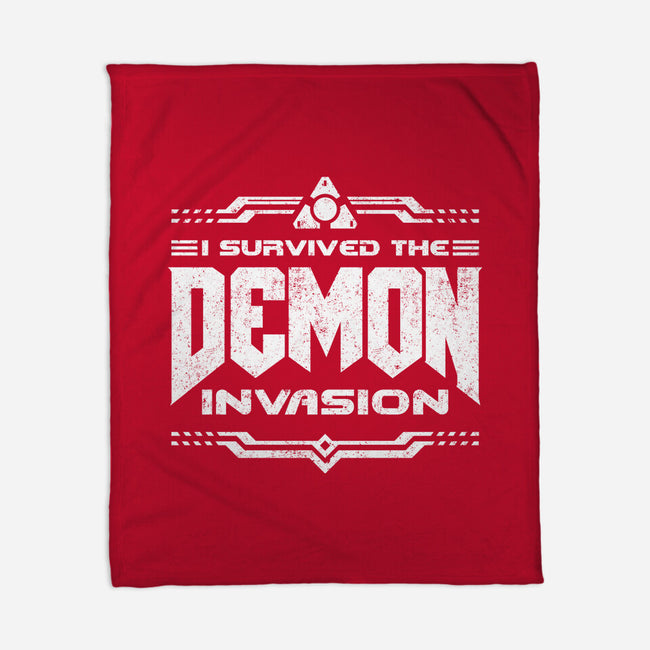I Survived The Demon Incursion-None-Fleece-Blanket-demonigote