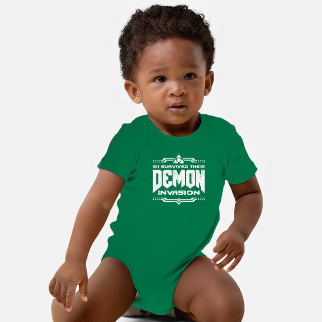 I Survived The Demon Incursion-Baby-Basic-Onesie-demonigote