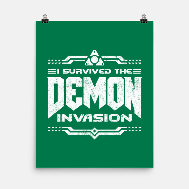 I Survived The Demon Incursion-None-Matte-Poster-demonigote