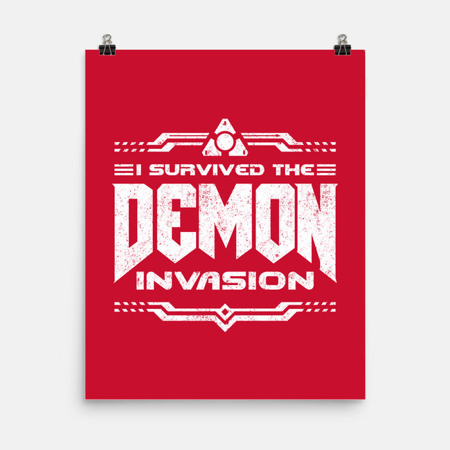 I Survived The Demon Incursion-None-Matte-Poster-demonigote