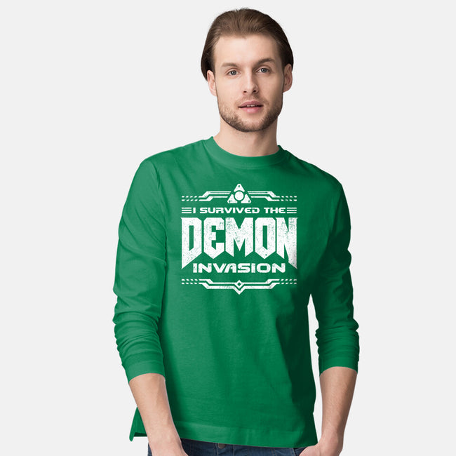 I Survived The Demon Incursion-Mens-Long Sleeved-Tee-demonigote