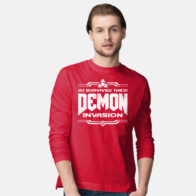 I Survived The Demon Incursion-Mens-Long Sleeved-Tee-demonigote