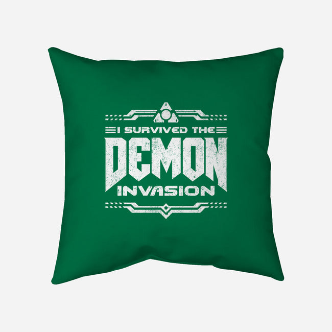 I Survived The Demon Incursion-None-Removable Cover w Insert-Throw Pillow-demonigote