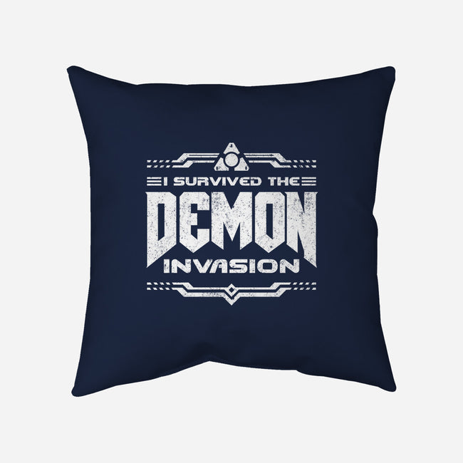I Survived The Demon Incursion-None-Removable Cover w Insert-Throw Pillow-demonigote