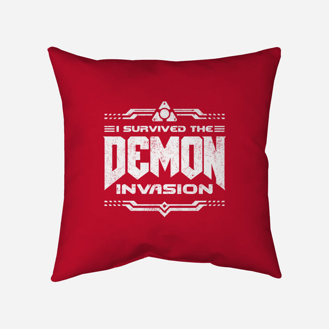 I Survived The Demon Incursion-None-Removable Cover w Insert-Throw Pillow-demonigote