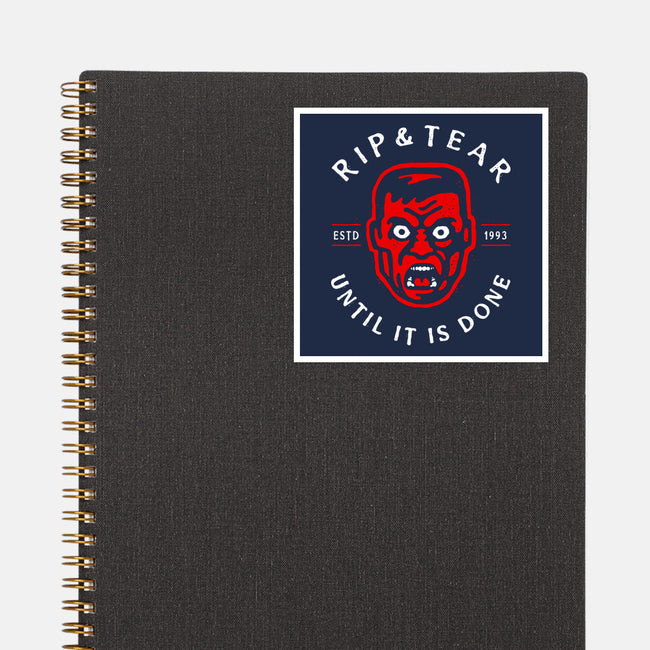 Until Its Done-None-Glossy-Sticker-demonigote