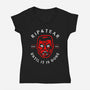 Until Its Done-Womens-V-Neck-Tee-demonigote