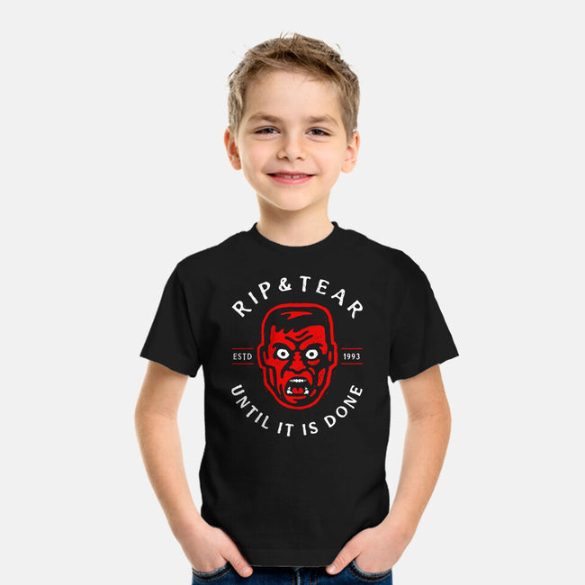 Until Its Done-Youth-Basic-Tee-demonigote
