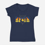 RP AND TR-Womens-V-Neck-Tee-demonigote