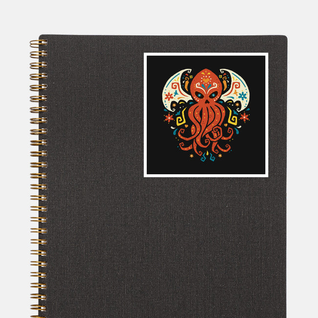 El Dia Del Cthulhu-None-Glossy-Sticker-Wenceslao A Romero