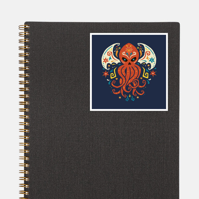 El Dia Del Cthulhu-None-Glossy-Sticker-Wenceslao A Romero